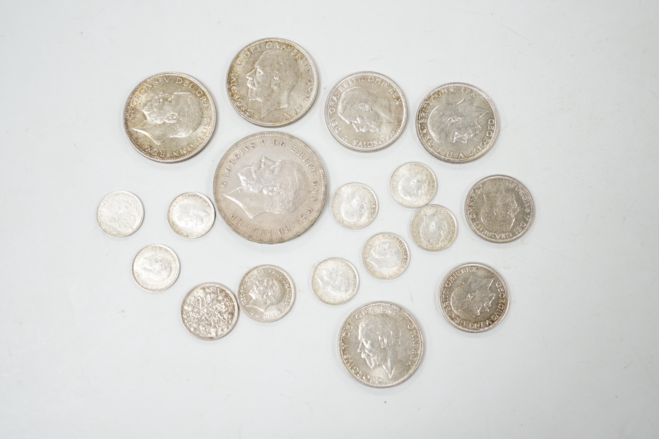 George V silver coins (18)